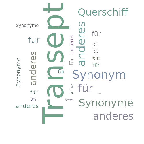 Ein anderes Wort für Transept - Synonym Transept