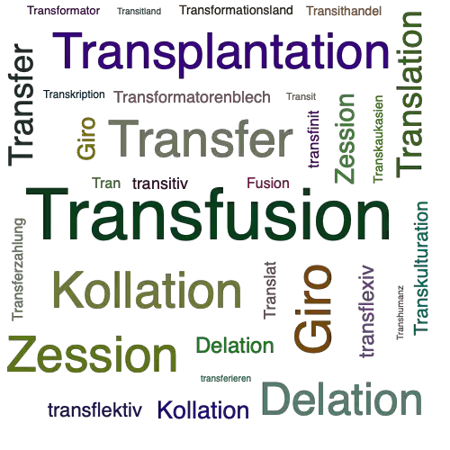 Ein anderes Wort für Transfusion - Synonym Transfusion