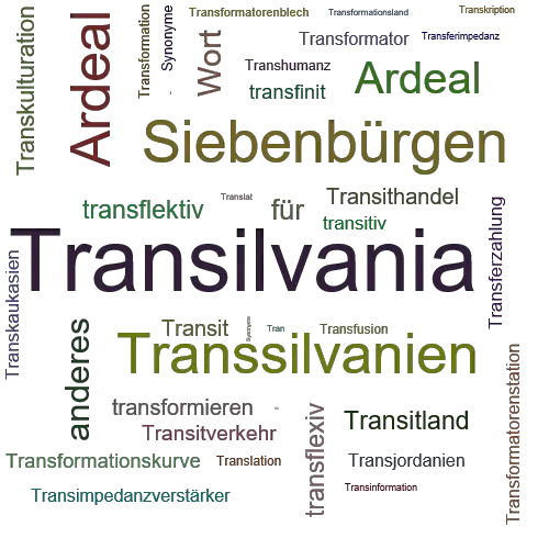 Ein anderes Wort für Transilvania - Synonym Transilvania