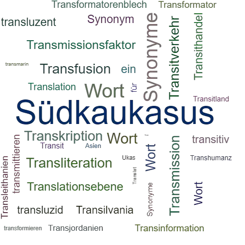 Ein anderes Wort für Transkaukasien - Synonym Transkaukasien