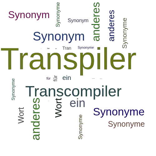 Ein anderes Wort für Transpiler - Synonym Transpiler