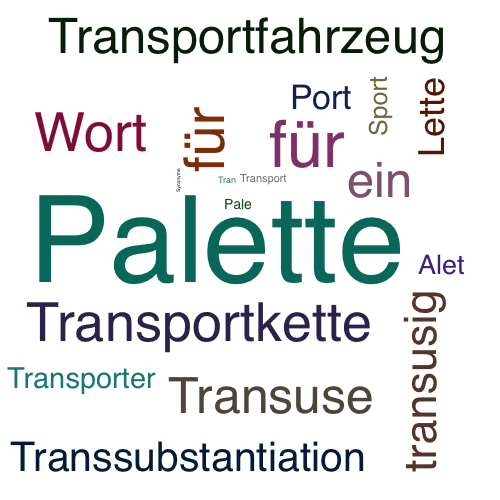 Ein anderes Wort für Transportpalette - Synonym Transportpalette