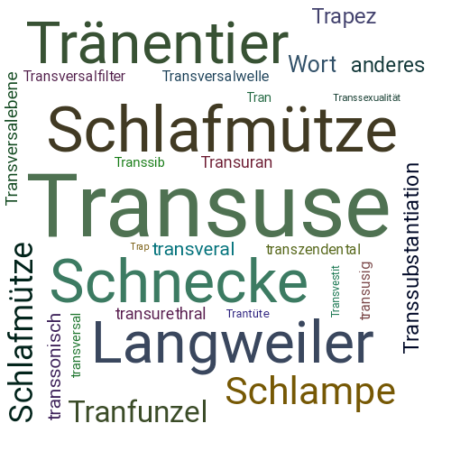 Ein anderes Wort für Transuse - Synonym Transuse