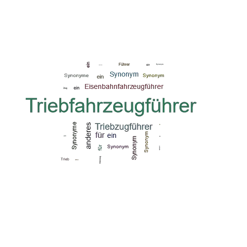 Ein anderes Wort für Triebfahrzeugführer - Synonym Triebfahrzeugführer