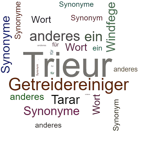 Ein anderes Wort für Trieur - Synonym Trieur
