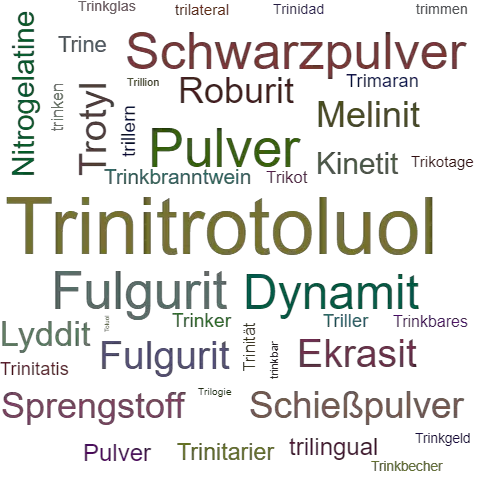 Ein anderes Wort für Trinitrotoluol - Synonym Trinitrotoluol