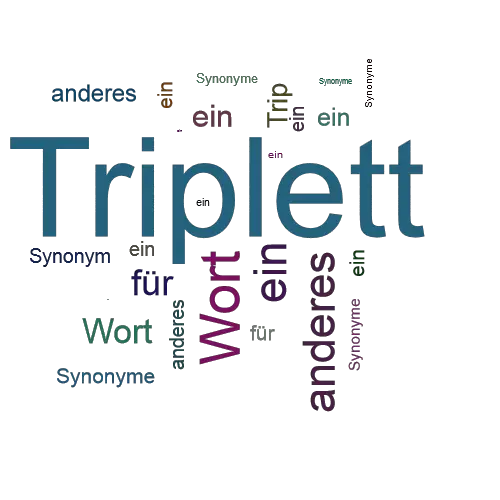 Ein anderes Wort für Triplett - Synonym Triplett