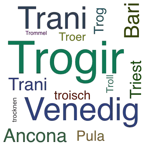 Ein anderes Wort für Trogir - Synonym Trogir