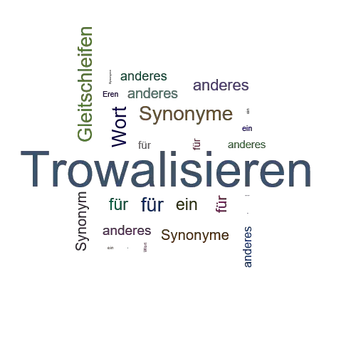 Ein anderes Wort für Trowalisieren - Synonym Trowalisieren