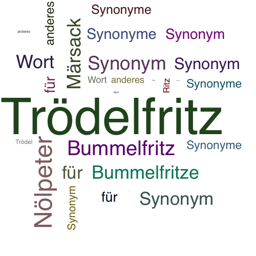 Ein anderes Wort für Trödelfritz - Synonym Trödelfritz