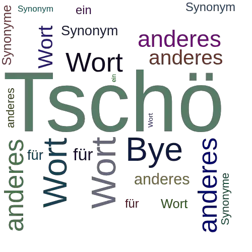 Ein anderes Wort für Tschö - Synonym Tschö