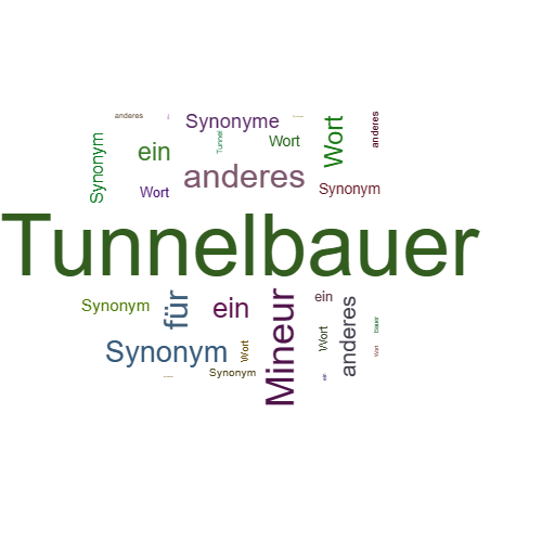 Ein anderes Wort für Tunnelbauer - Synonym Tunnelbauer