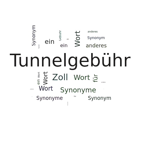 Ein anderes Wort für Tunnelgebühr - Synonym Tunnelgebühr