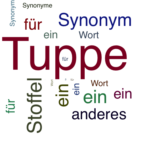 Ein anderes Wort für Tuppe - Synonym Tuppe