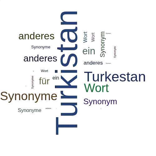 Ein anderes Wort für Turkistan - Synonym Turkistan