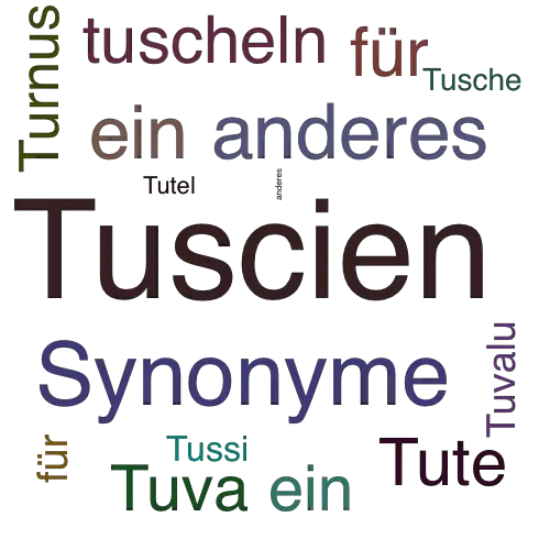 Ein anderes Wort für Tuszien - Synonym Tuszien