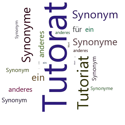 Ein anderes Wort für Tutorat - Synonym Tutorat