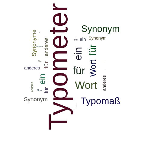 Ein anderes Wort für Typometer - Synonym Typometer