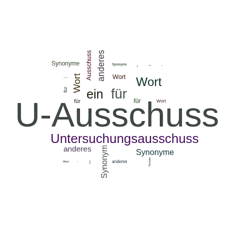 Ein anderes Wort für U-Ausschuss - Synonym U-Ausschuss