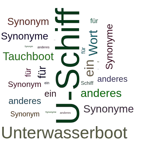 Ein anderes Wort für U-Schiff - Synonym U-Schiff