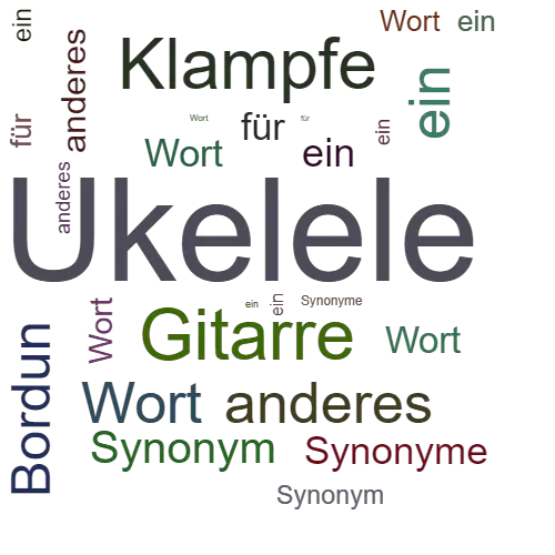 Ein anderes Wort für Ukelele - Synonym Ukelele