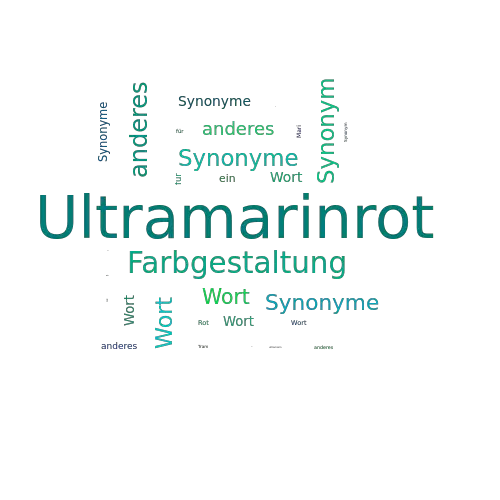 Ein anderes Wort für Ultramarinrot - Synonym Ultramarinrot