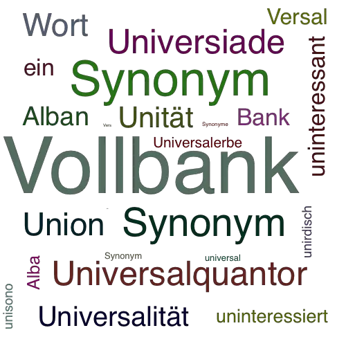 Ein anderes Wort für Universalbank - Synonym Universalbank