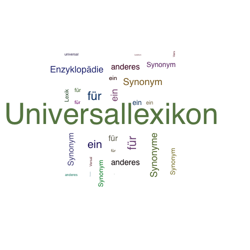Ein anderes Wort für Universallexikon - Synonym Universallexikon