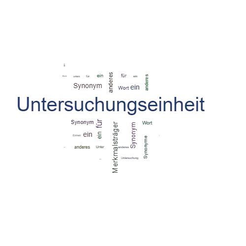 Ein anderes Wort für Untersuchungseinheit - Synonym Untersuchungseinheit