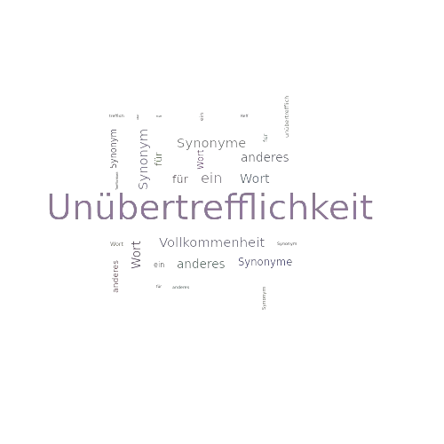 Ein anderes Wort für Unübertrefflichkeit - Synonym Unübertrefflichkeit