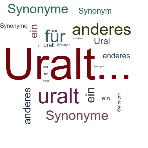 Ein anderes Wort für Uralt... - Synonym Uralt...