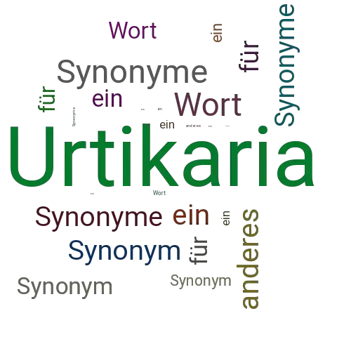 Ein anderes Wort für Urtikaria - Synonym Urtikaria