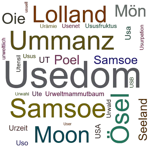 Ein anderes Wort für Usedom - Synonym Usedom
