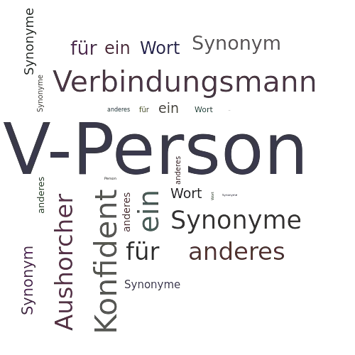 Ein anderes Wort für V-Person - Synonym V-Person
