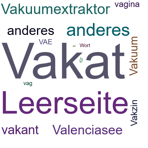 Ein anderes Wort für Vakat - Synonym Vakat