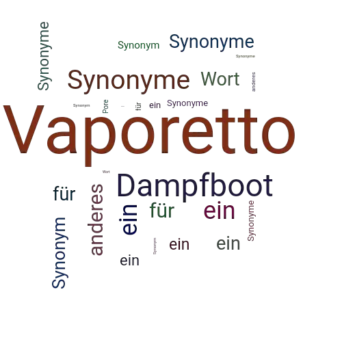 Ein anderes Wort für Vaporetto - Synonym Vaporetto