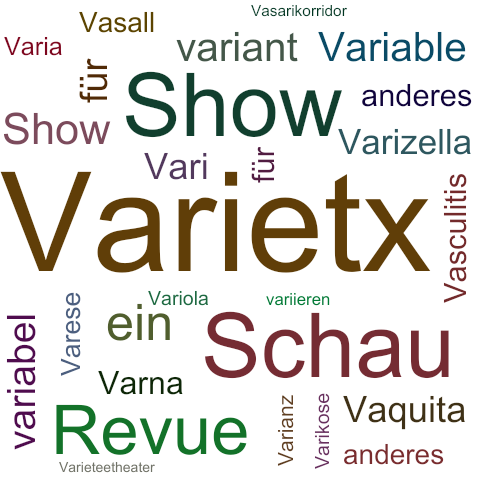 Ein anderes Wort für Varietx - Synonym Varietx