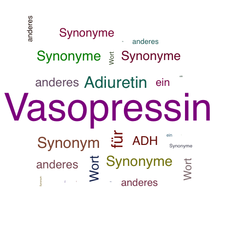 Ein anderes Wort für Vasopressin - Synonym Vasopressin