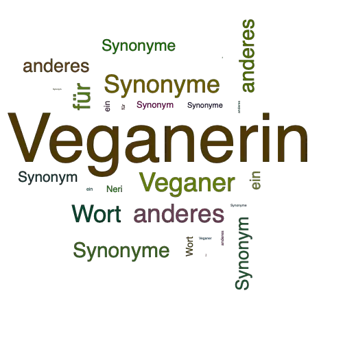 Ein anderes Wort für Veganerin - Synonym Veganerin