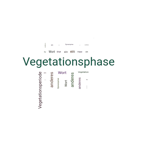Ein anderes Wort für Vegetationsphase - Synonym Vegetationsphase