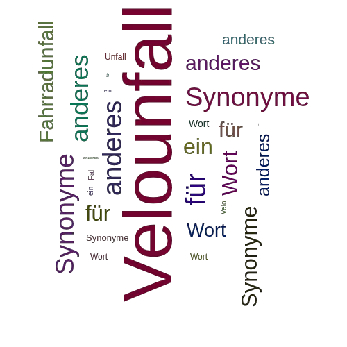 Ein anderes Wort für Velounfall - Synonym Velounfall