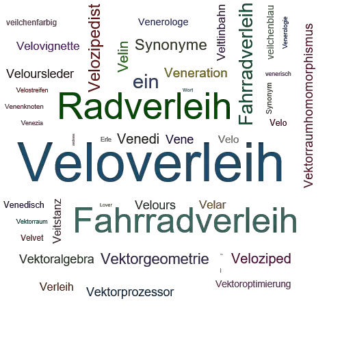 Ein anderes Wort für Veloverleih - Synonym Veloverleih