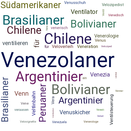 Ein anderes Wort für Venezolaner - Synonym Venezolaner