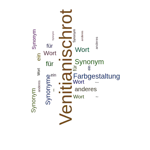 Ein anderes Wort für Venitianischrot - Synonym Venitianischrot