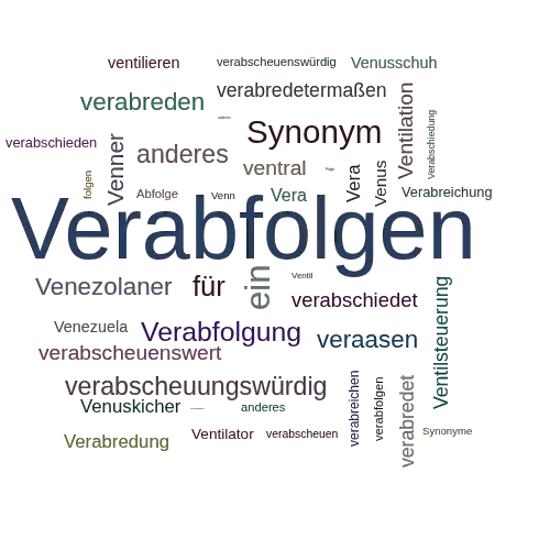 Ein anderes Wort für Verabfolgen - Synonym Verabfolgen