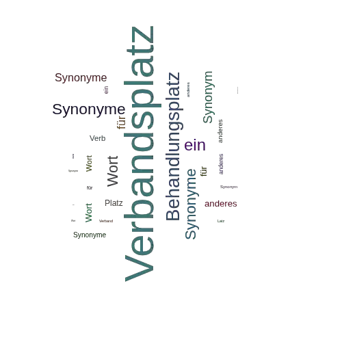 Ein anderes Wort für Verbandsplatz - Synonym Verbandsplatz