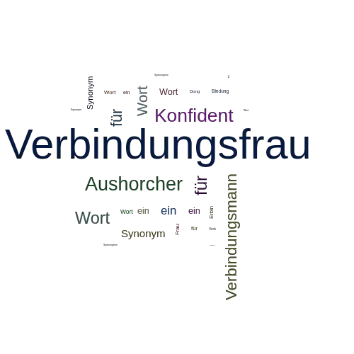 Ein anderes Wort für Verbindungsfrau - Synonym Verbindungsfrau