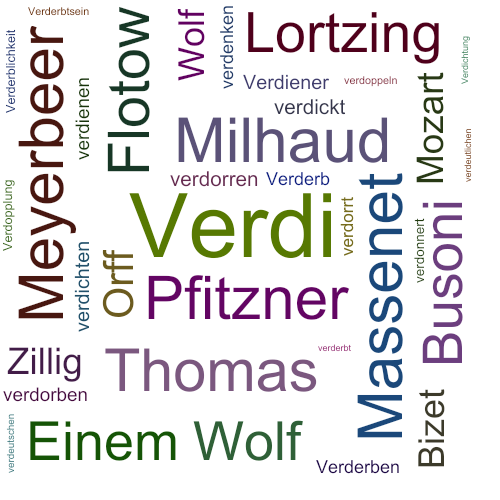 Ein anderes Wort für Verdi - Synonym Verdi