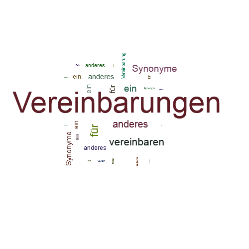 Ein anderes Wort für Vereinbarungen - Synonym Vereinbarungen