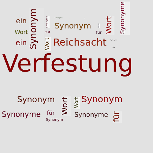 Ein anderes Wort für Verfestung - Synonym Verfestung